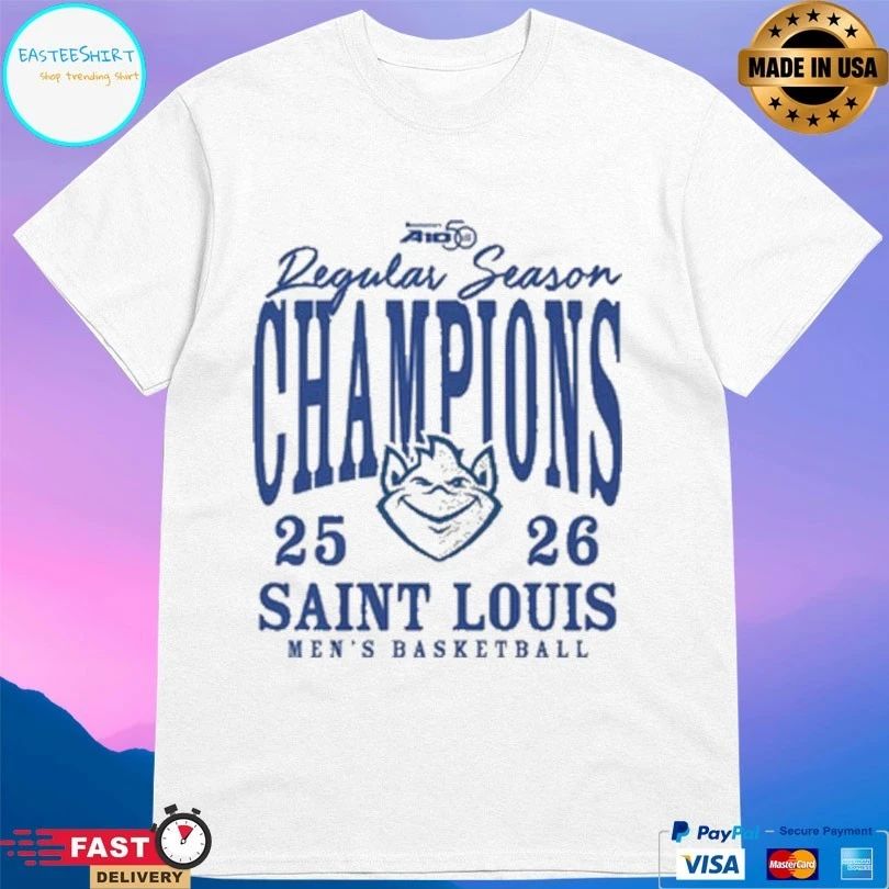 Saint Louis Men’s Basketball Atlantic 10 Regular Season Champions 25-26 T-shirts