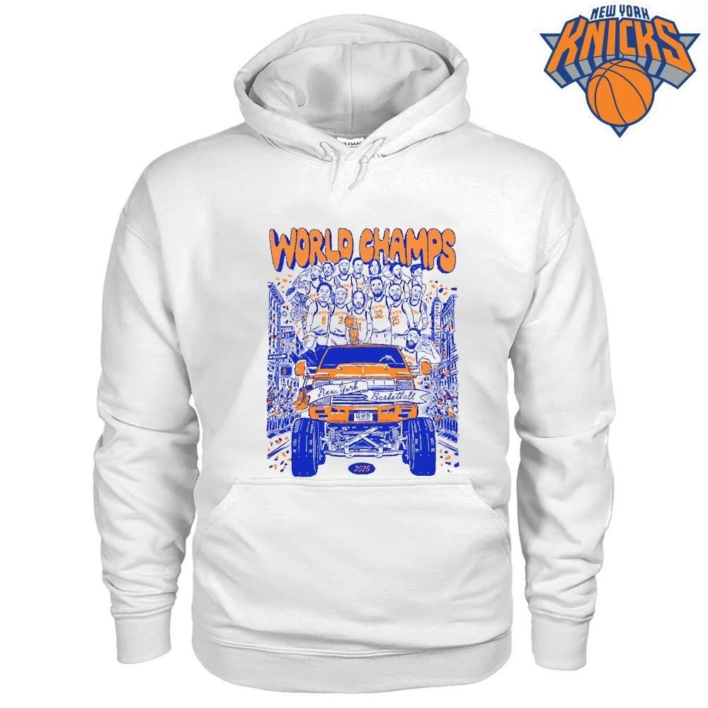 New York Knicks World Champs 2026 Basketball Team Parade Shirt