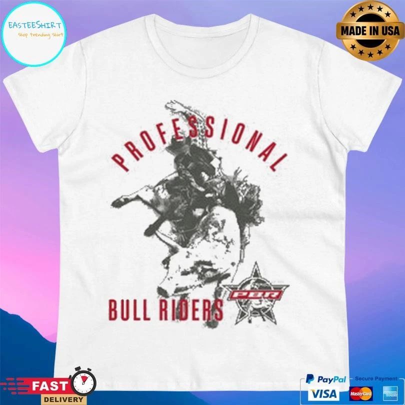 Professional Bull Riders Arched Silhouette Rider T-shirts