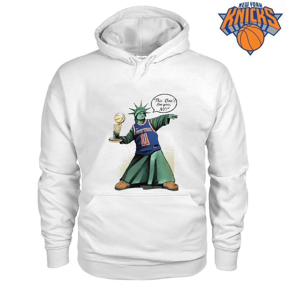 New York Knicks Champions NBA 2026 Statue of Liberty Larry O’Brien Trophy Shirt