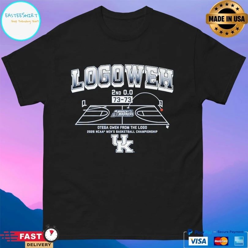 Kentucky Wildcats Mbb Otega Oweh From The Logo 2026 Ncaa Men’s Basketball Championship March Madness T-shirt