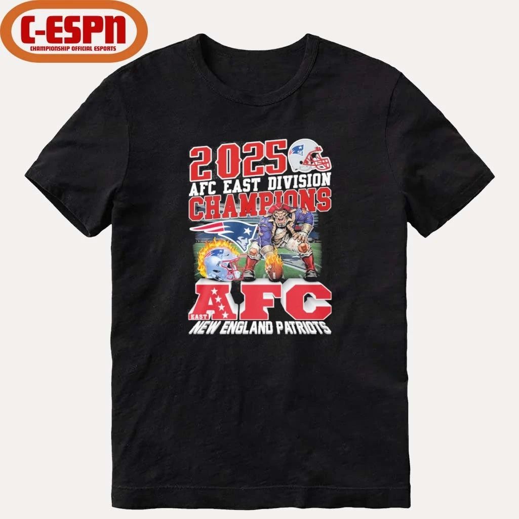 2025 AFC East Division Champions New Pats Mascot Shirt