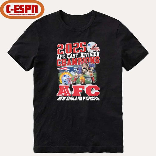 2025 AFC East Division Champions New Pats Mascot Shirt