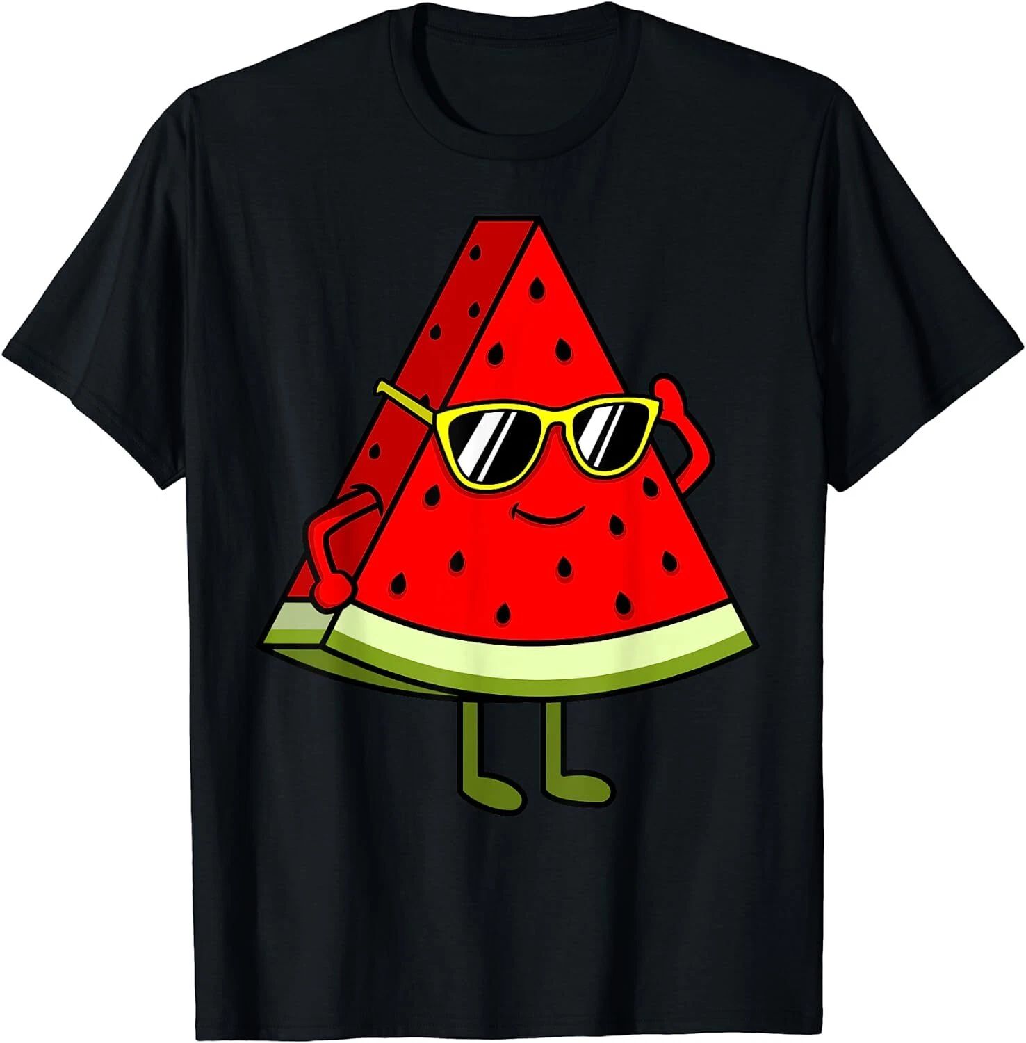 Watermelon Slice With Sunglasses Funny Cute Gift Unisex T-Shirt