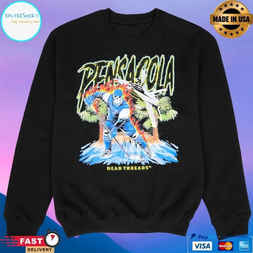 Pensacola Ice Dead Threads Hockey T-shirts
