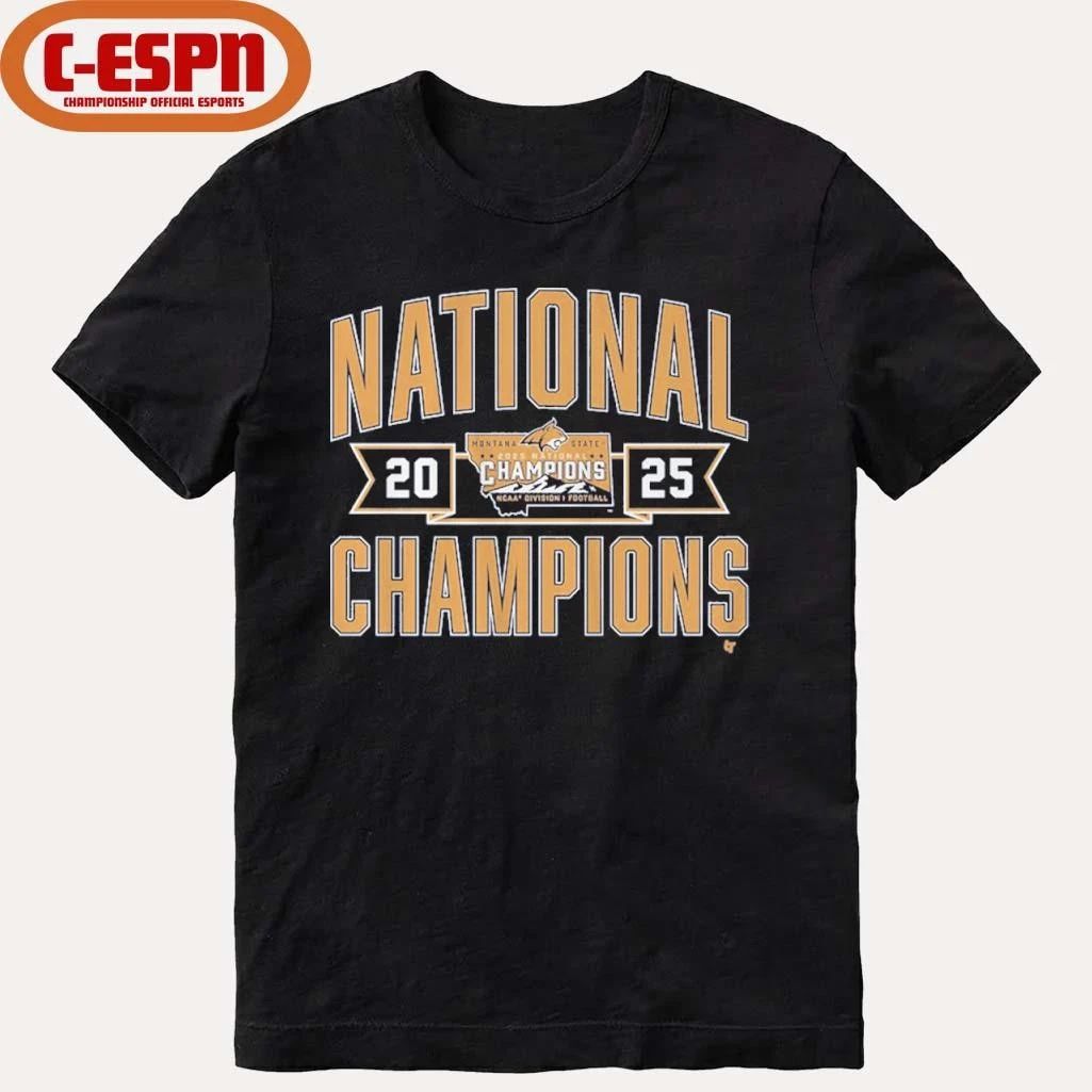 Montana State Football 2025 FCS Champions Shirt