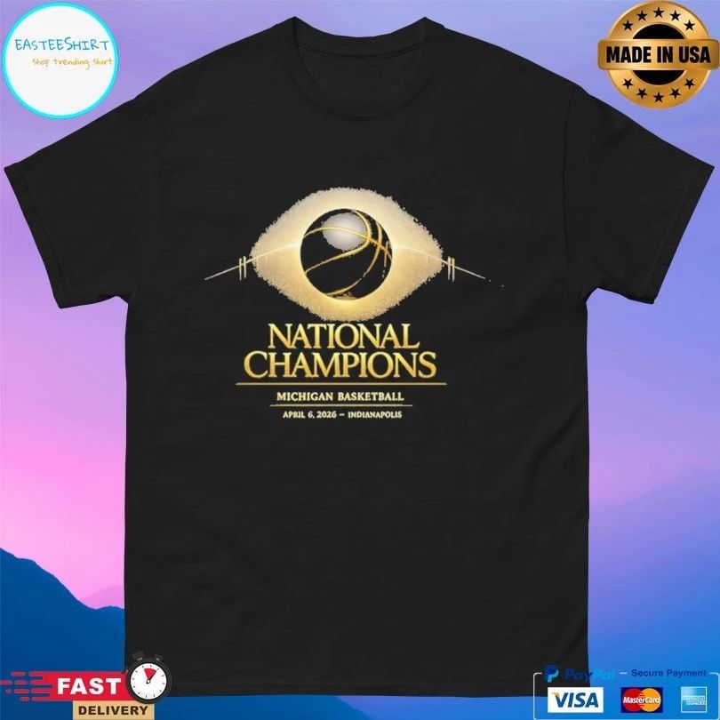 Michigan Wolverines Basketball 2026 National Champions April 6 2026 Indianapolis T-shirt