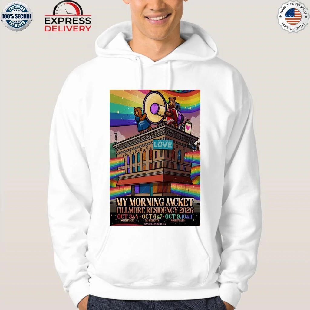 My Morning Jacket Shows at The Fillmore San Francisco, CA Oct 3-11, 2026 Shirt