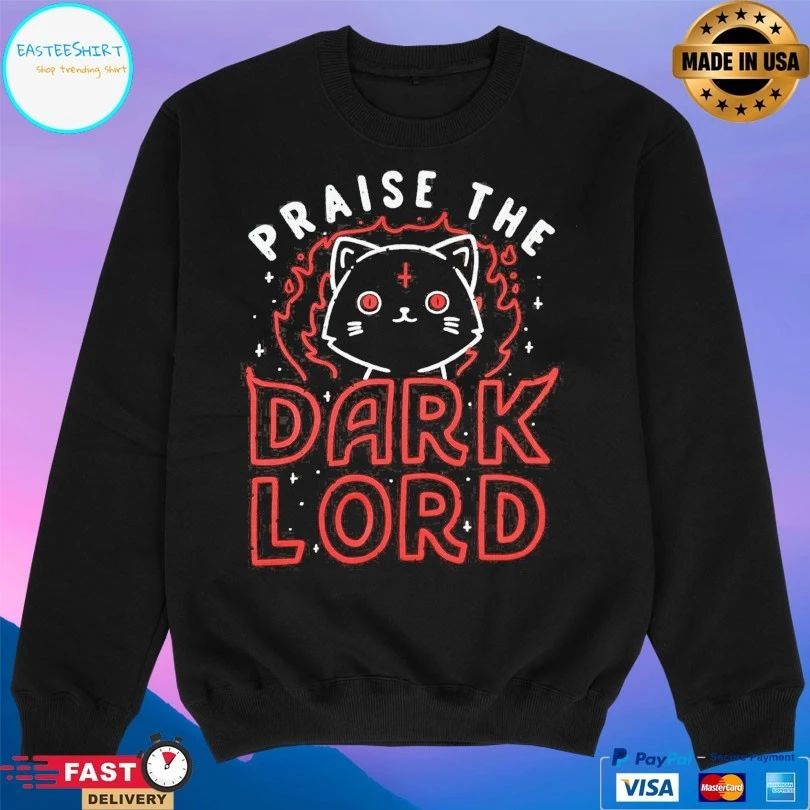 Praise The Dark Lord Cat T-shirt