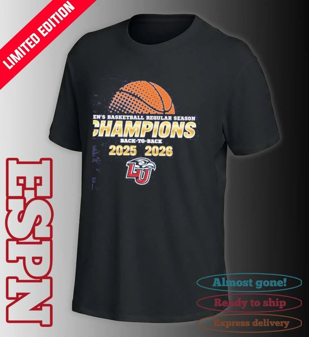Liberty Men’s Basketball C-USA Back to Back Regular Season Champions T-Shirt