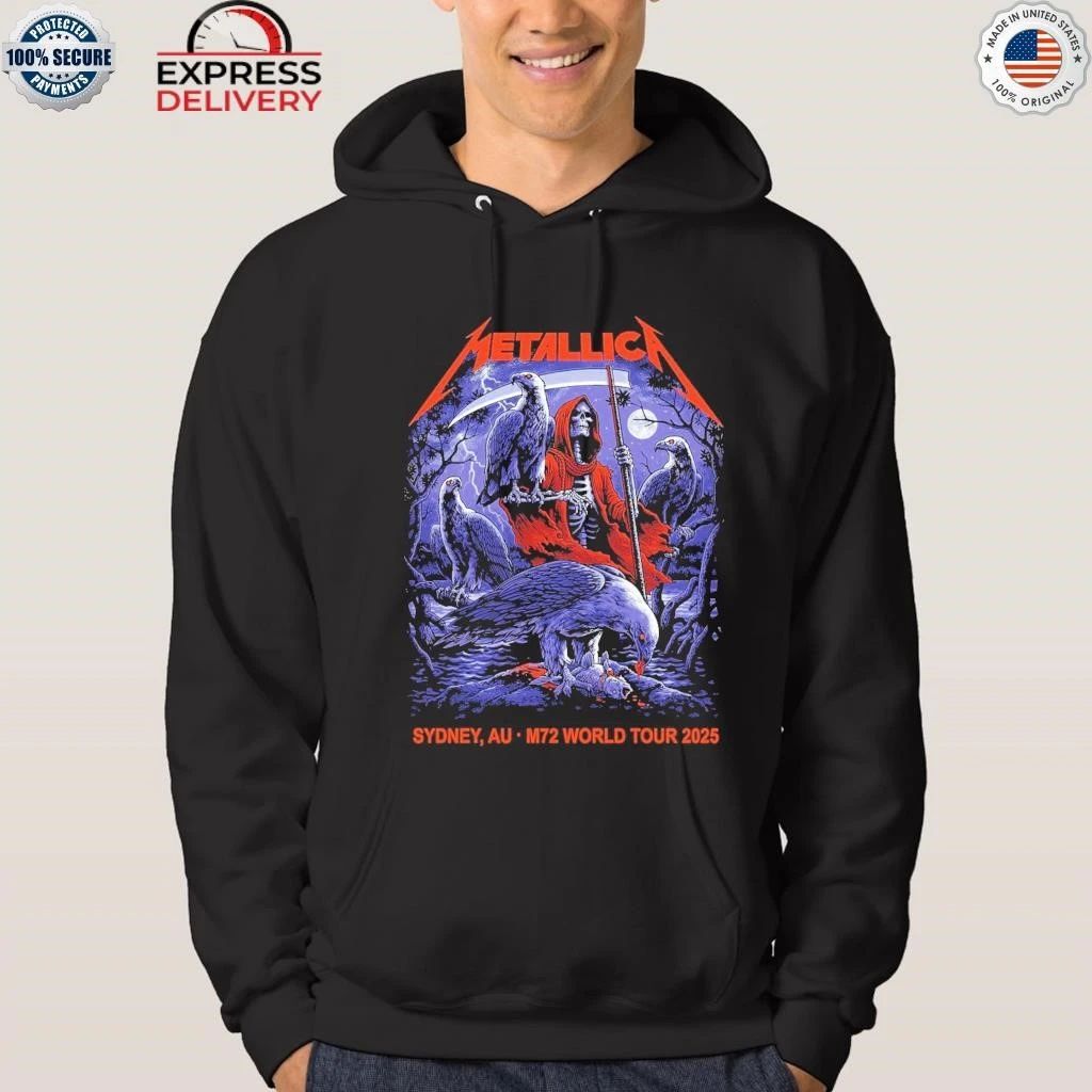 Metallica Blair Sayer M72 Sydney For 15th November 2025 At Accor Stadium In Sydney Australia Shirt