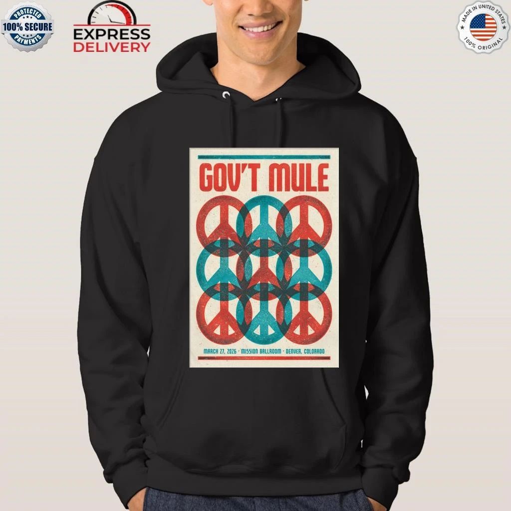 Gov’t Mule Denver CO 3 27 2026 Tour Shirt