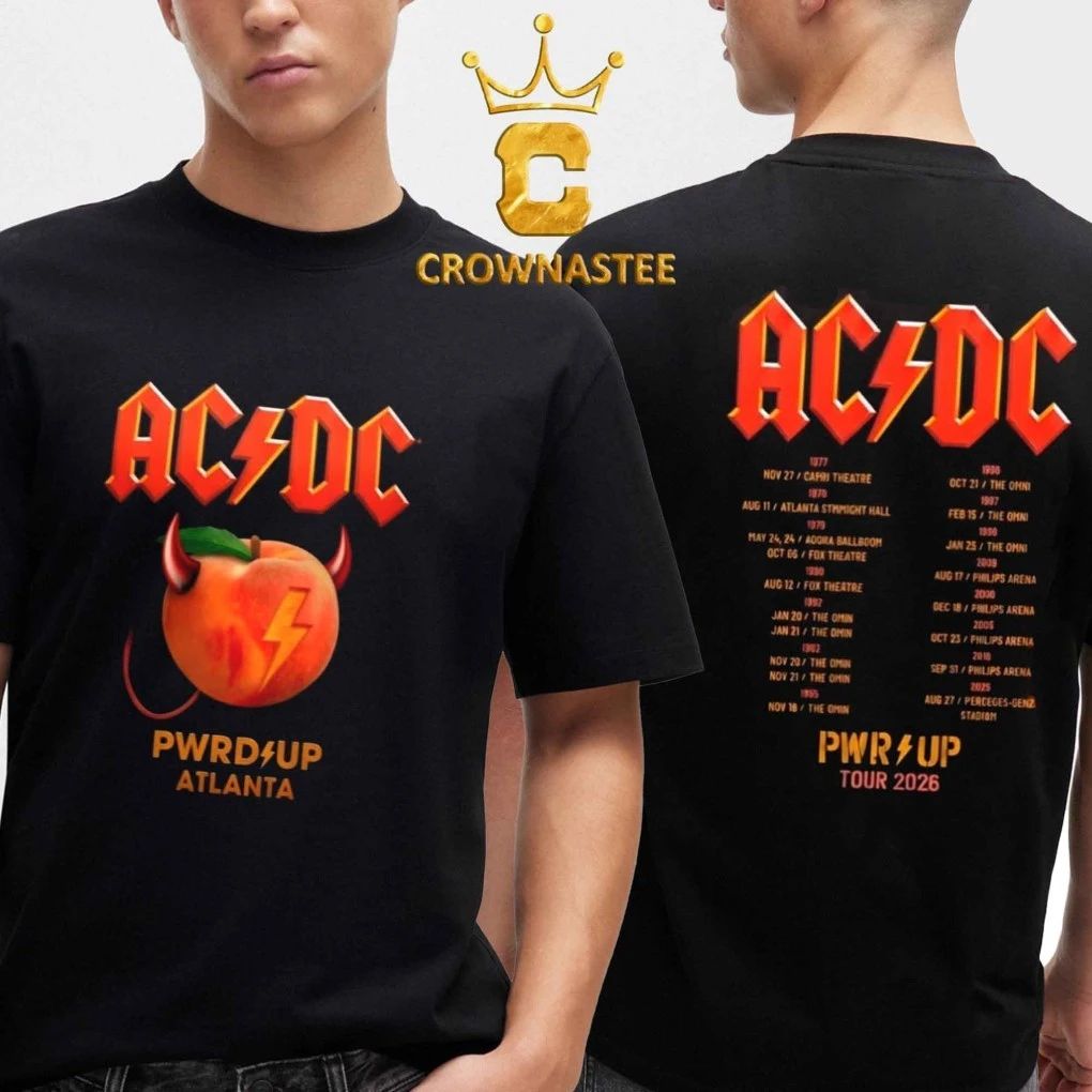 ACDC Mercedes-Benz Stadium 2026 Atlanta GA August 27th Two Sided Shirt