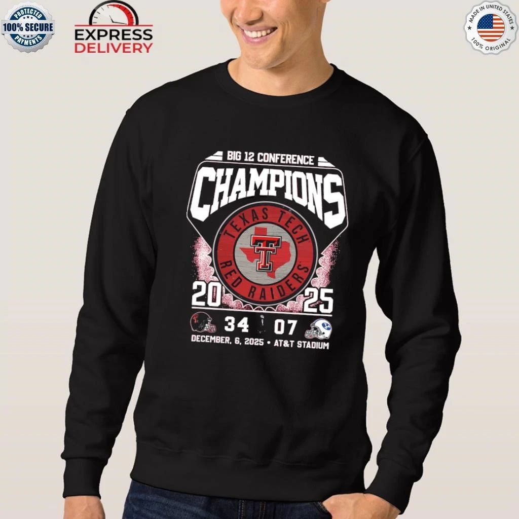 2025 Big 12 Championship Texas Tech 34 BYU 07 Shirt