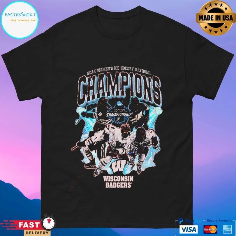 Wisconsin Badgers Women’s Ice Hockey National Champions 2026 T-shirt
