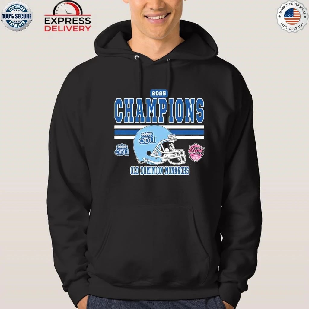 Celebrates 2025 Cure Bowl Champions Old Dominion Monarchs Football Champions 2025 StaffDNA Cure Bowl Shirt