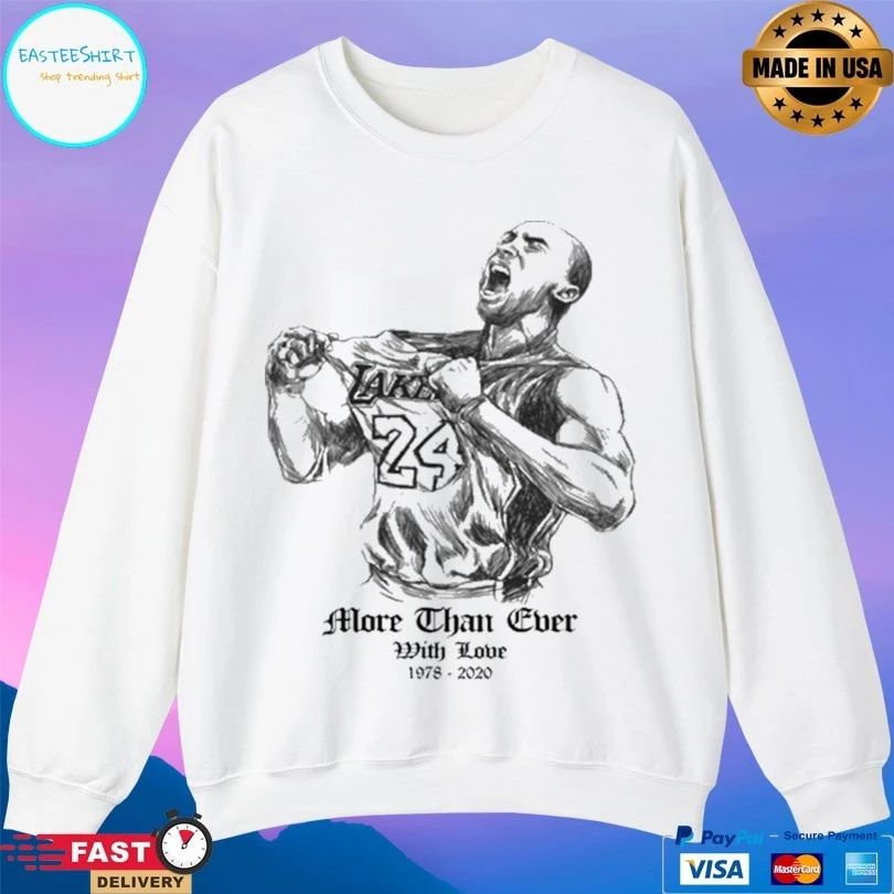 Los Angeles Lakers Kobe Bryant More Than Ever With Love 1978-2020 T-shirt