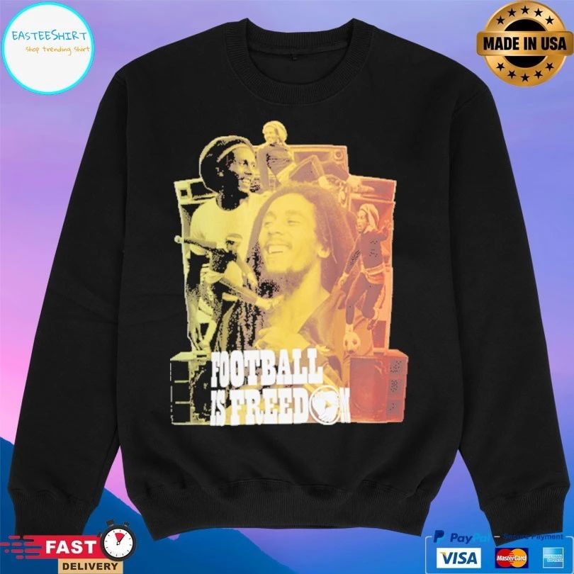 Football Is Freedom Bob Marley T-shirt