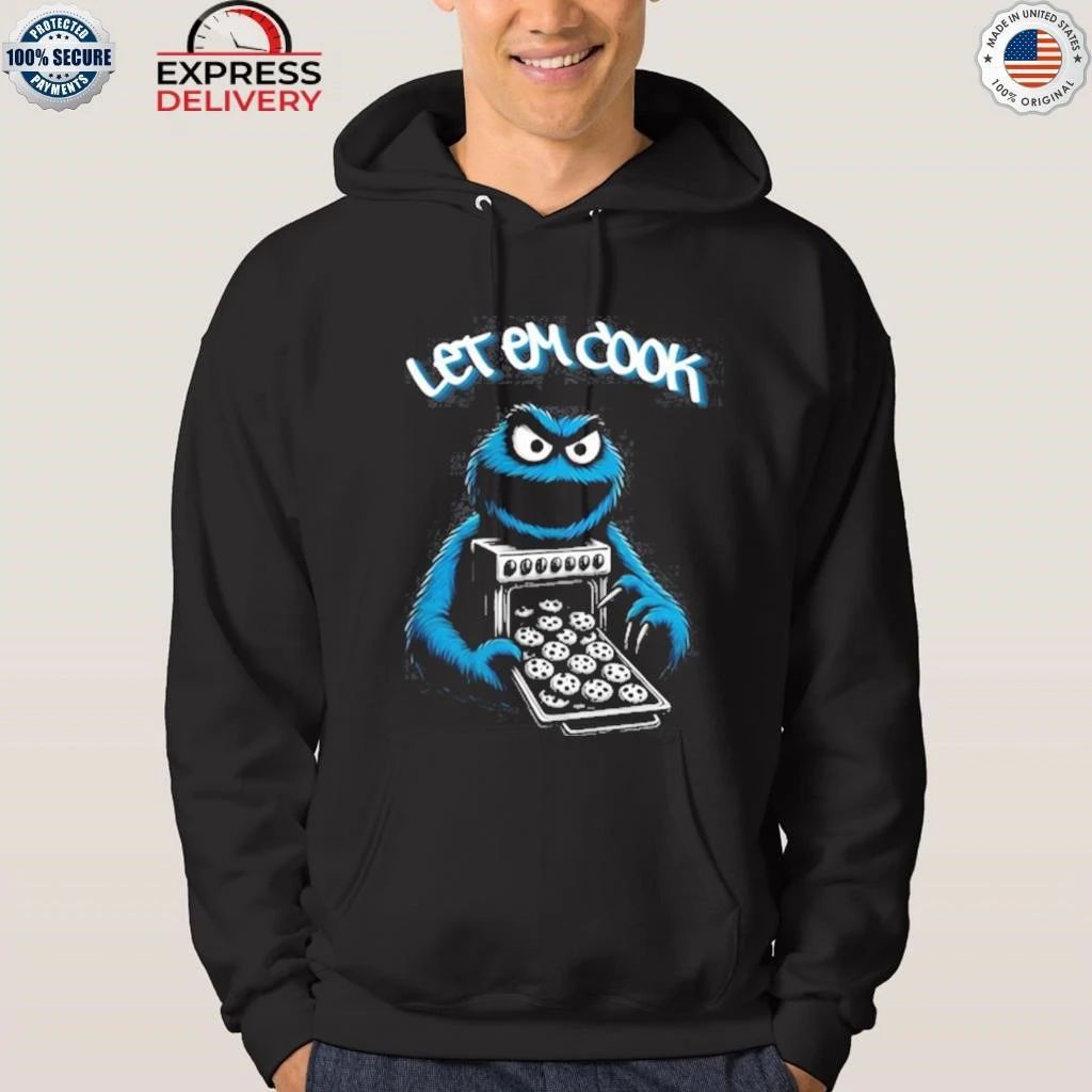 Myron Gaines Wearing Let Em Cook Shirt
