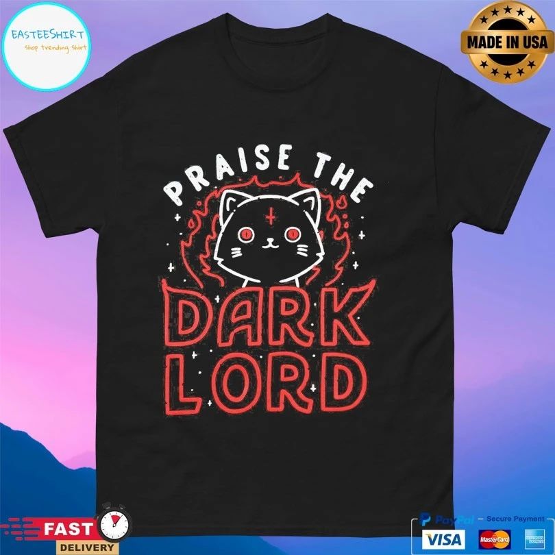 Praise The Dark Lord Cat T-shirt