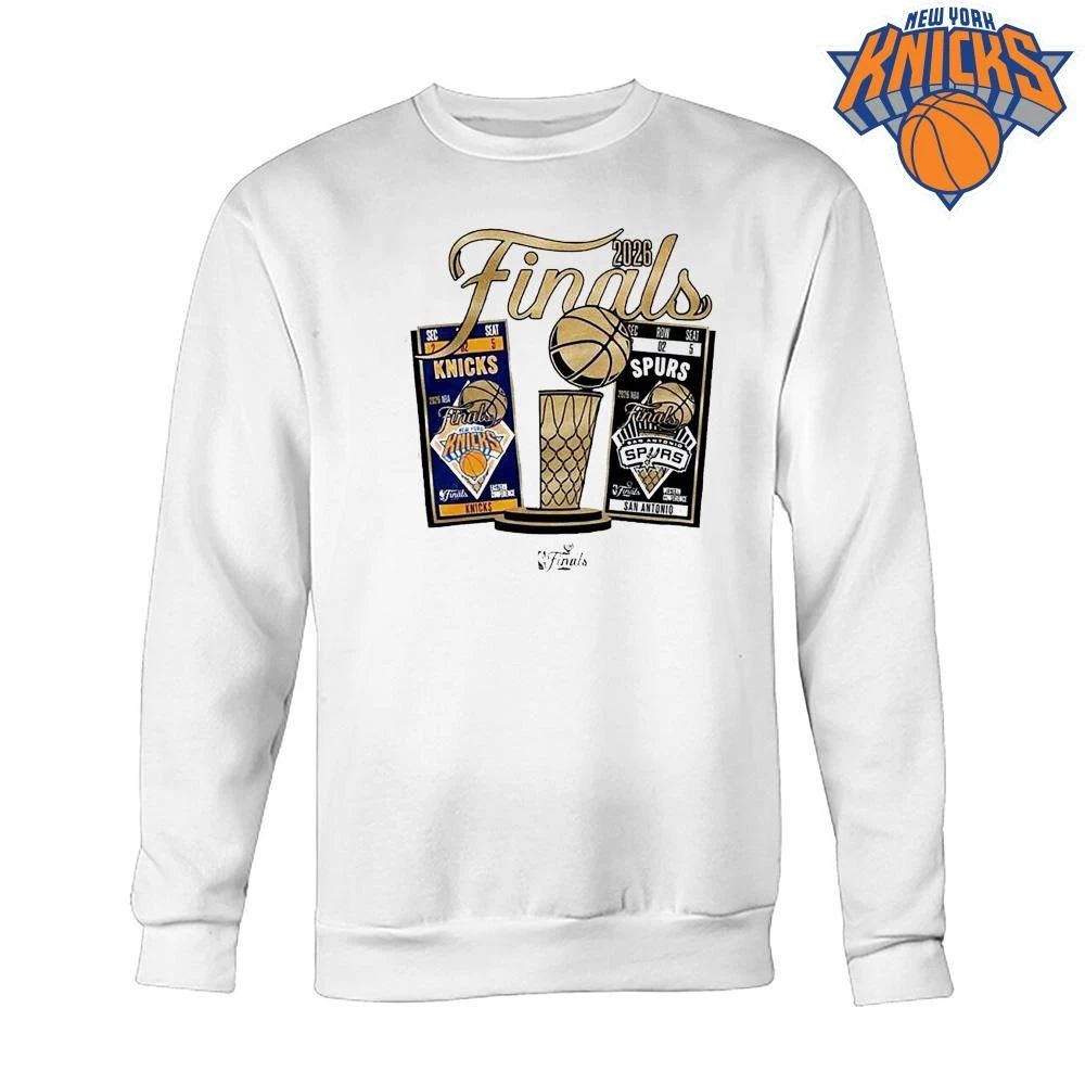 New York Knicks Vs San Antonio Spurs 2026 NBA Finals Ticket Matchup Shirt