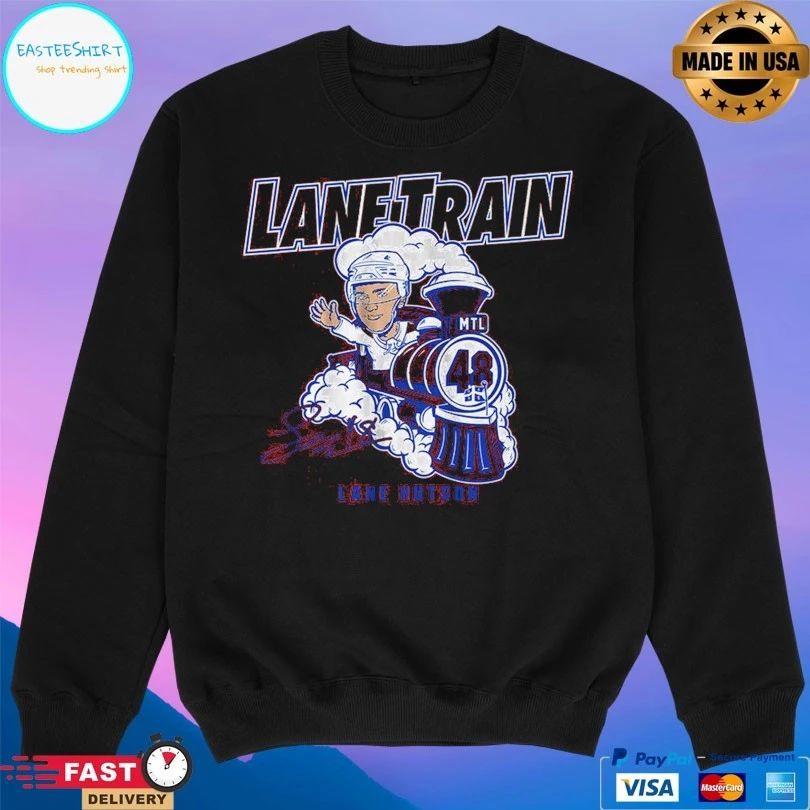 Montreal Canadiens Lane Hutson Lane Train Signature T-shirt