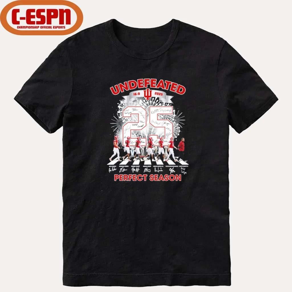 IU Football Abbey Road Undefeated 16-0 Perfect Season Shirt