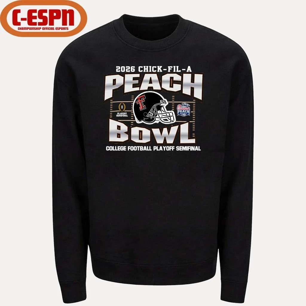 Texas Tech Red Raiders 2026 CFP Peach Bowl Shirt