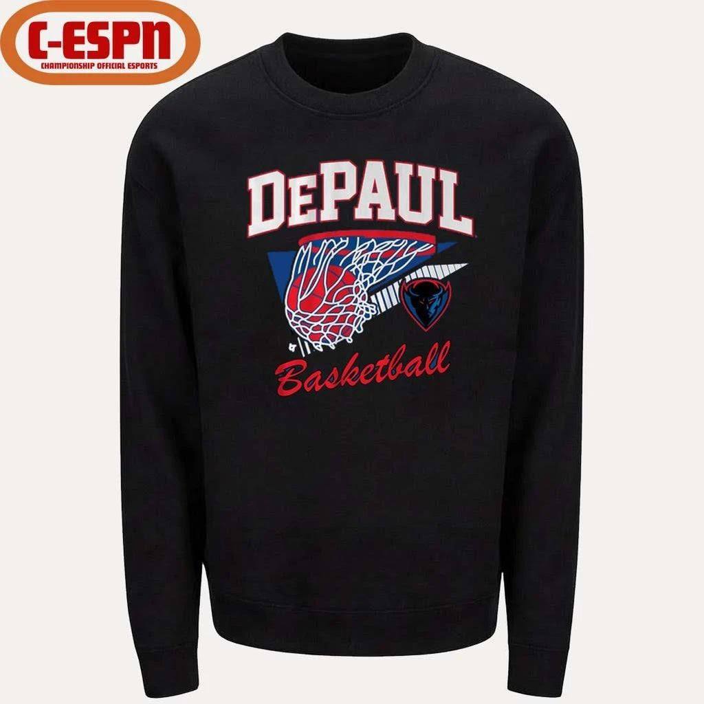 DePaul Blue Demons Throwback Basketball T-Shirt