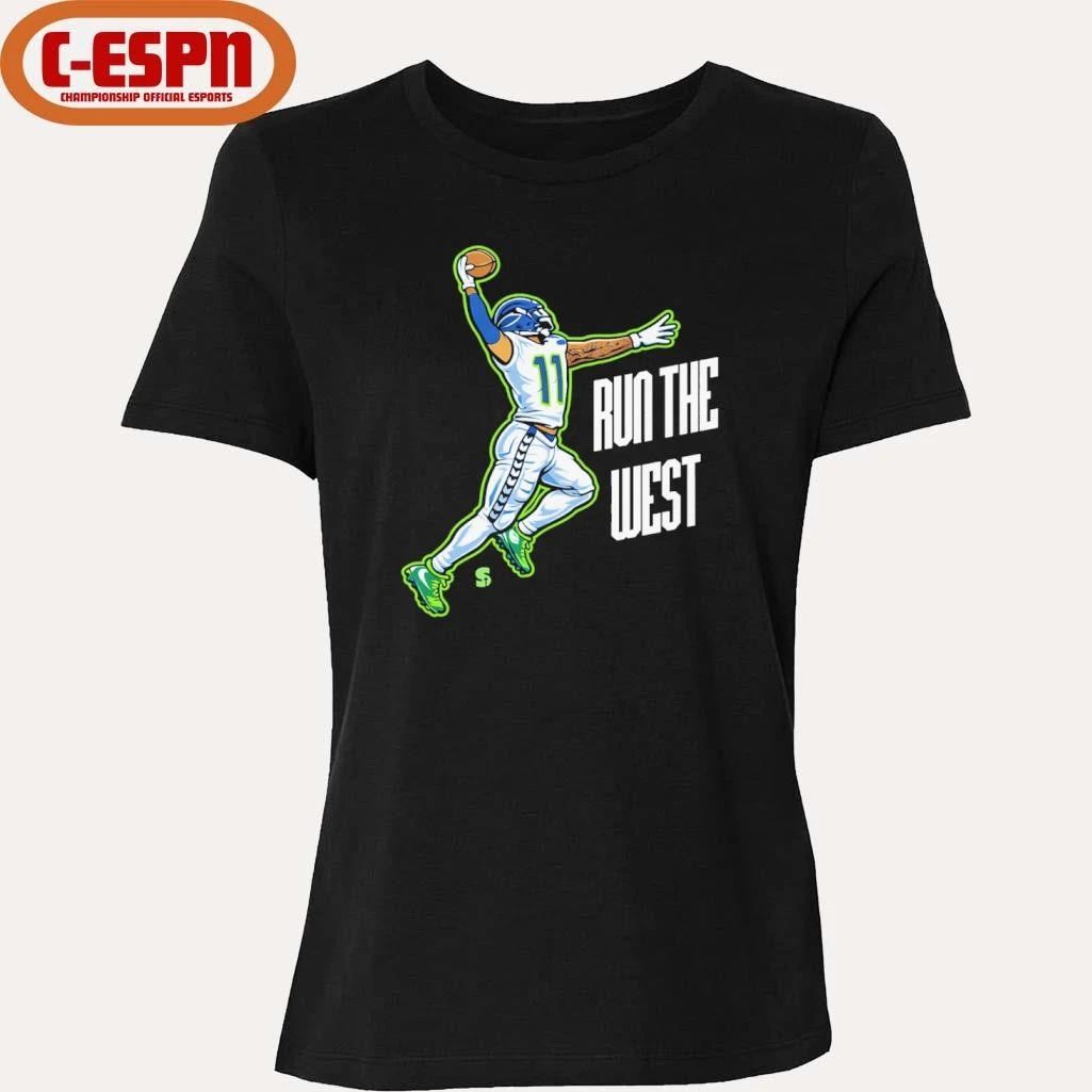 Seahawks RUN THE WEST Jaxon Smith-Njigba Shirt