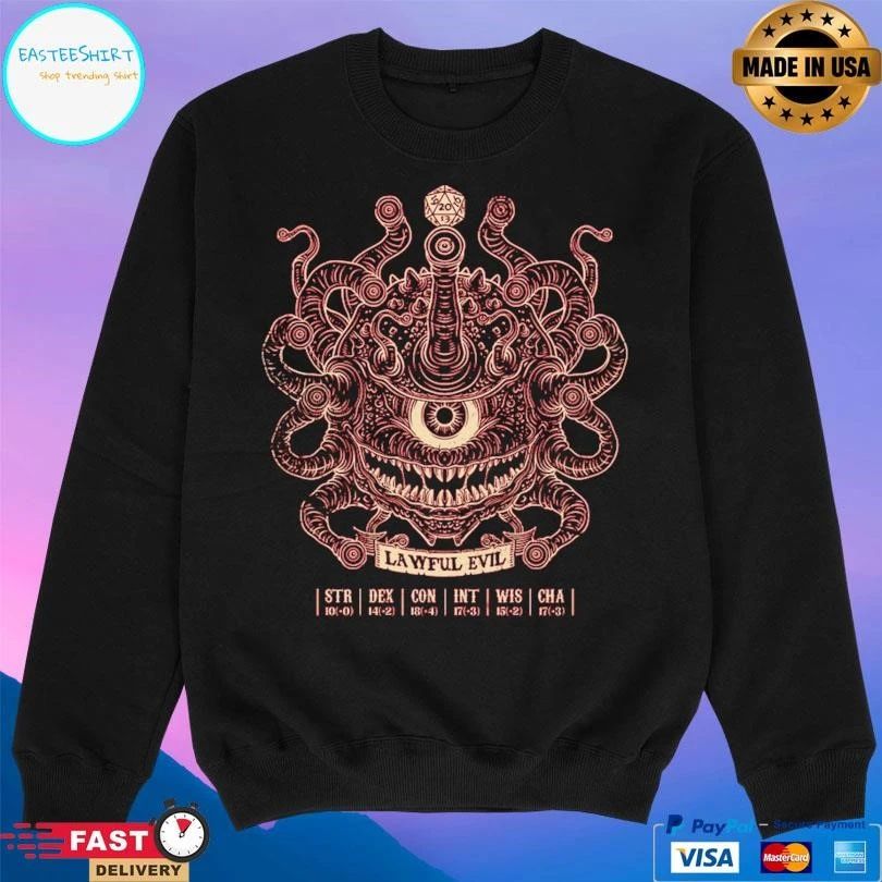 The Beholder Lawful Evil T-shirts