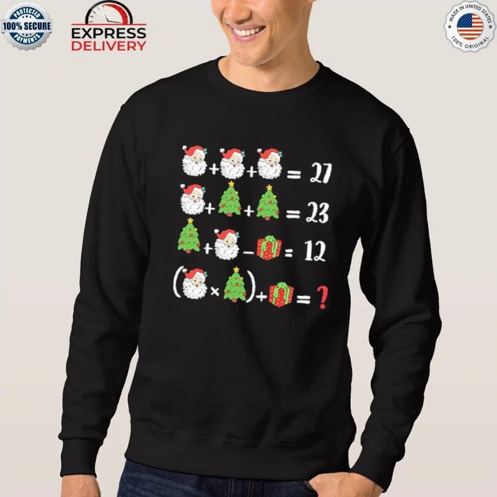 67 Six Seven Santa Tree Math Teacher Christmas Shirt