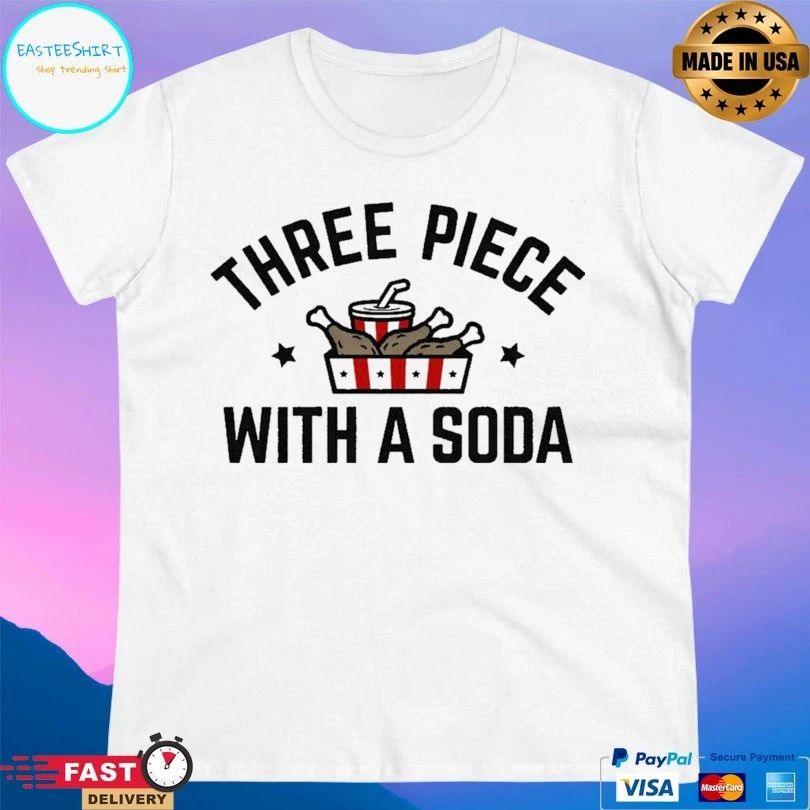 Three Piece With A Soda T-shirt
