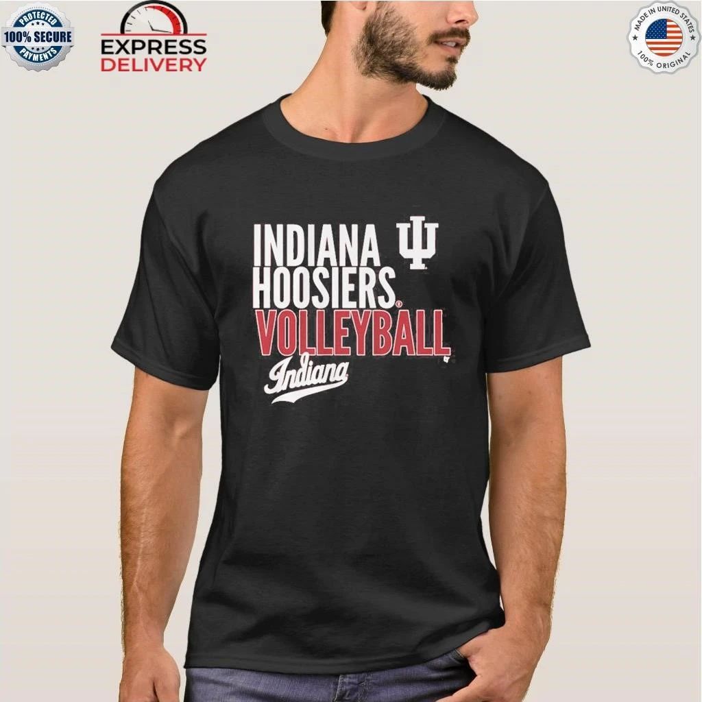Indiana Volleyball Text Logo Overlay Shirt