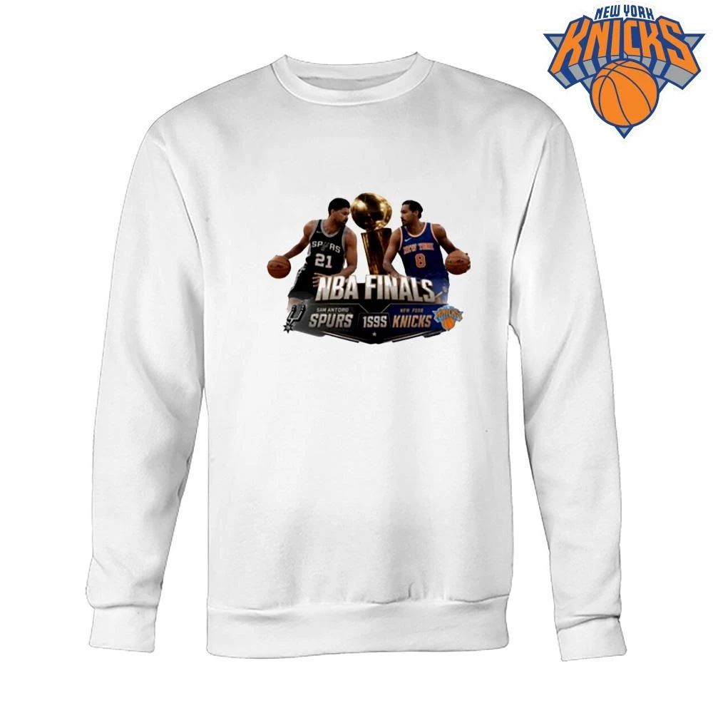 San Antonio Spurs vs New York Knicks 1999 NBA Finals Tim Duncan Latrell Sprewell Vintage Graphic Shirt