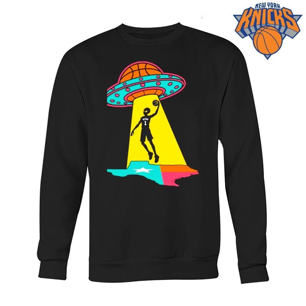 Alien UFO Basketball Victor Wembanyama Wemby Texas Dunk T Shirt