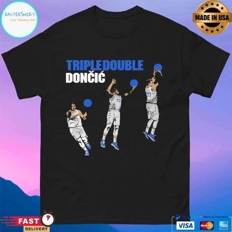 Triple Double Doncic Luka Dončić Los Angeles Lakers T-shirt