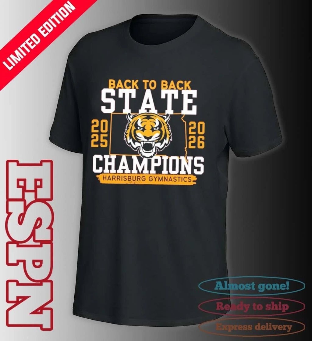 Harrisburg Gymnastics Back 2 Back State Champions Shirt
