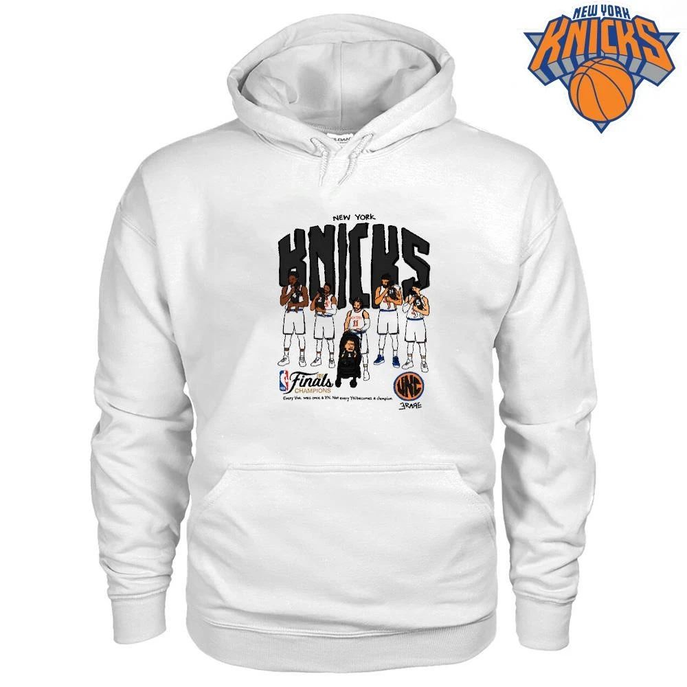 New York Knicks Champions NBA 2026 Finals Champions Players Cradling Babies Cartoon Shirt