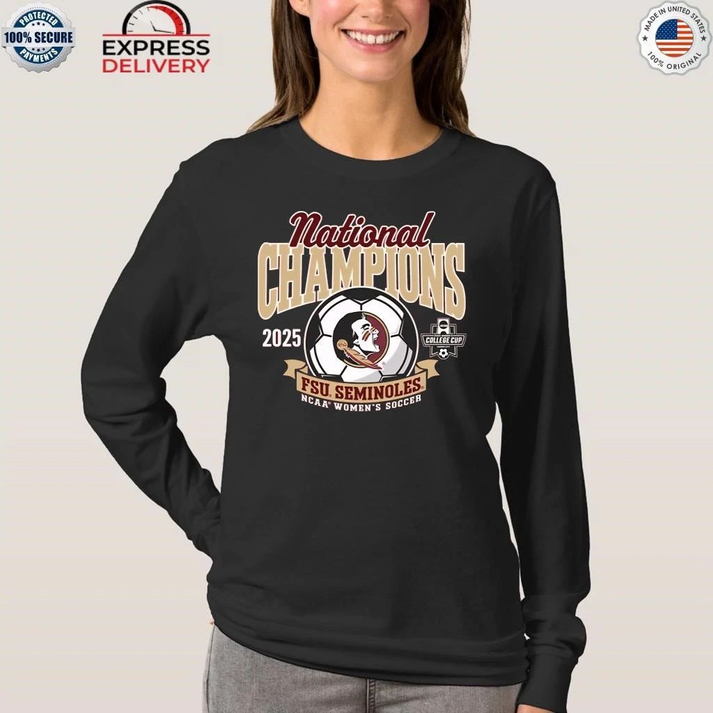 National Champions 2025 College Cup Fsu Seminoles Ncaa Womens Soccer Shirt