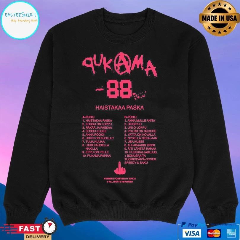Bändi Qukama 88 Haistakaa Paska T-shirts