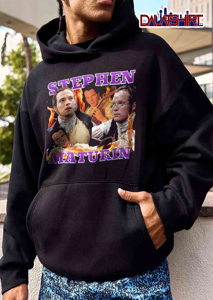 Stephen Maturin Bootleg Character Photo Collage Fire Flames shirt