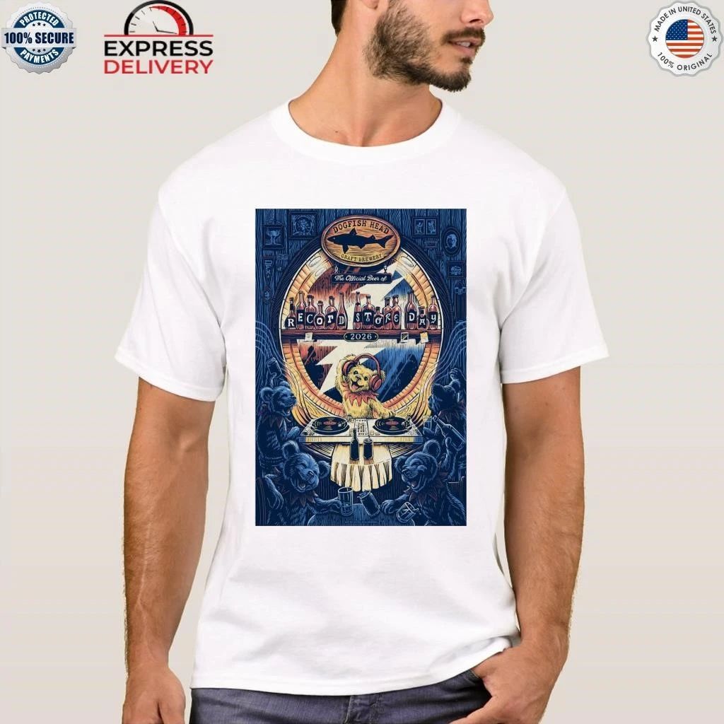 Dogfish Head and Grateful Dead 2026 Record Store Day Shirt