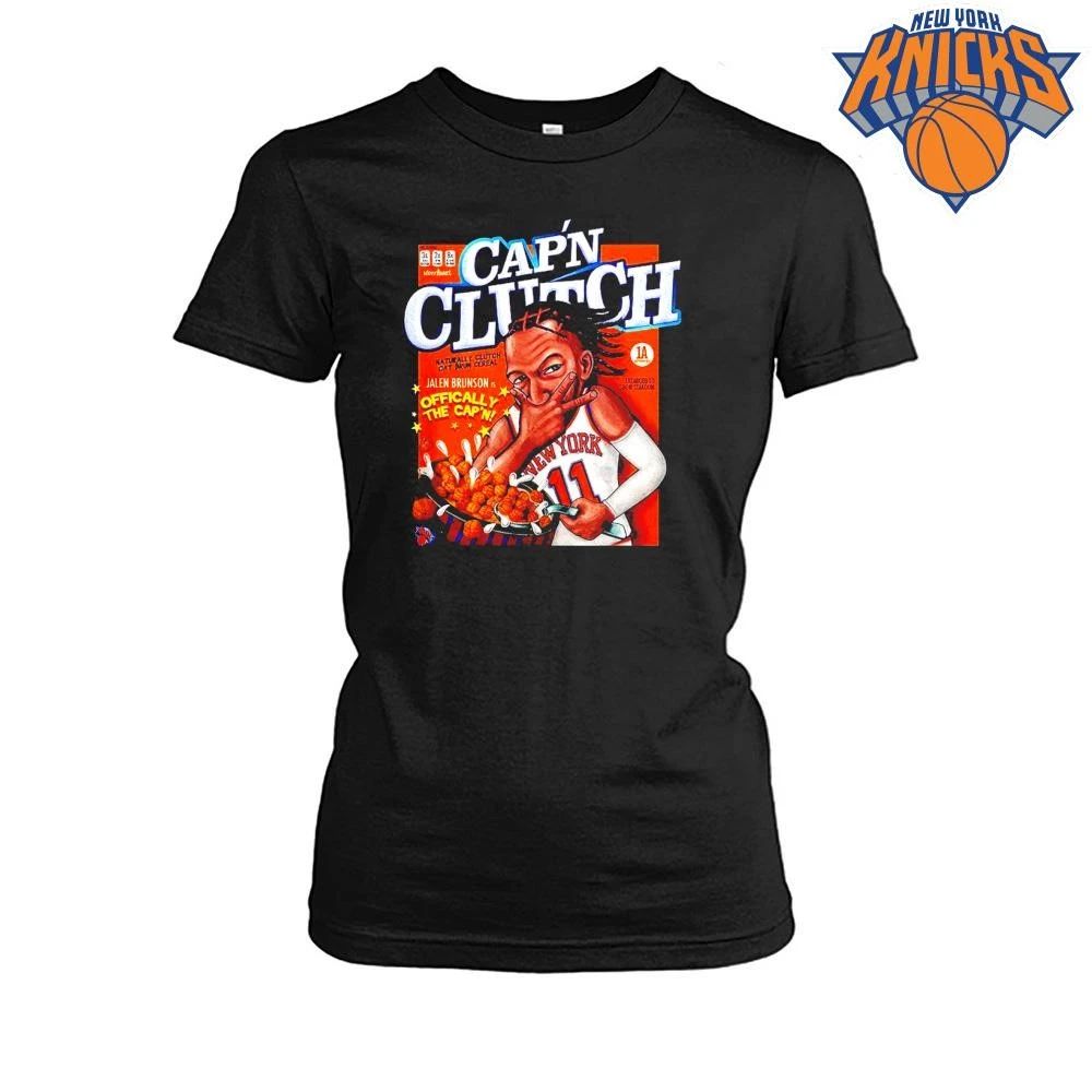Jalen Brunson New York Knicks Cap’n Clutch Shirt