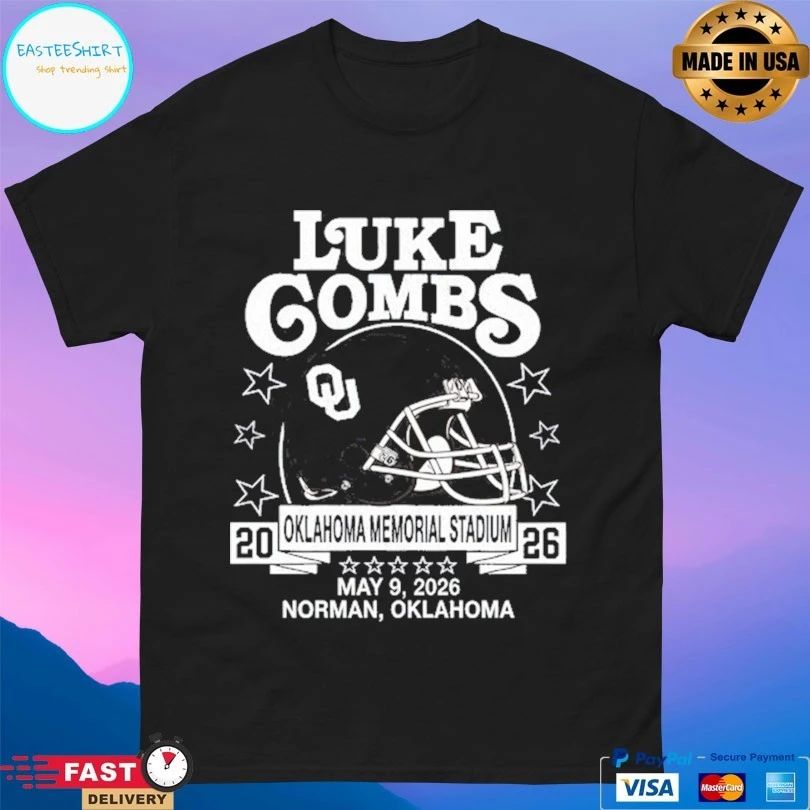 Luke Combs Tour Norman 2026 Oklahoma Memorial Stadium May 09 2026 Norman Oklahoma T-shirt