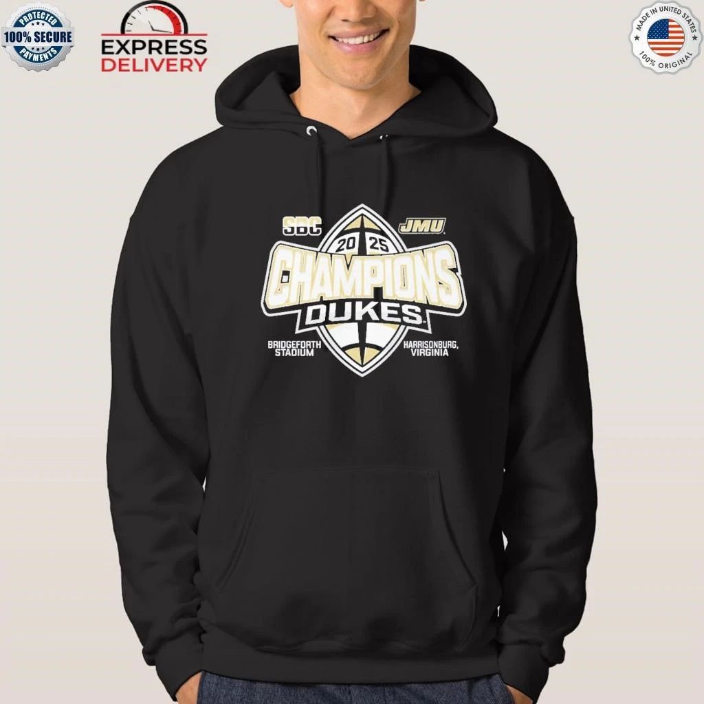 James Madison Dukes Sun Belt Football Champions 2025 Shirt