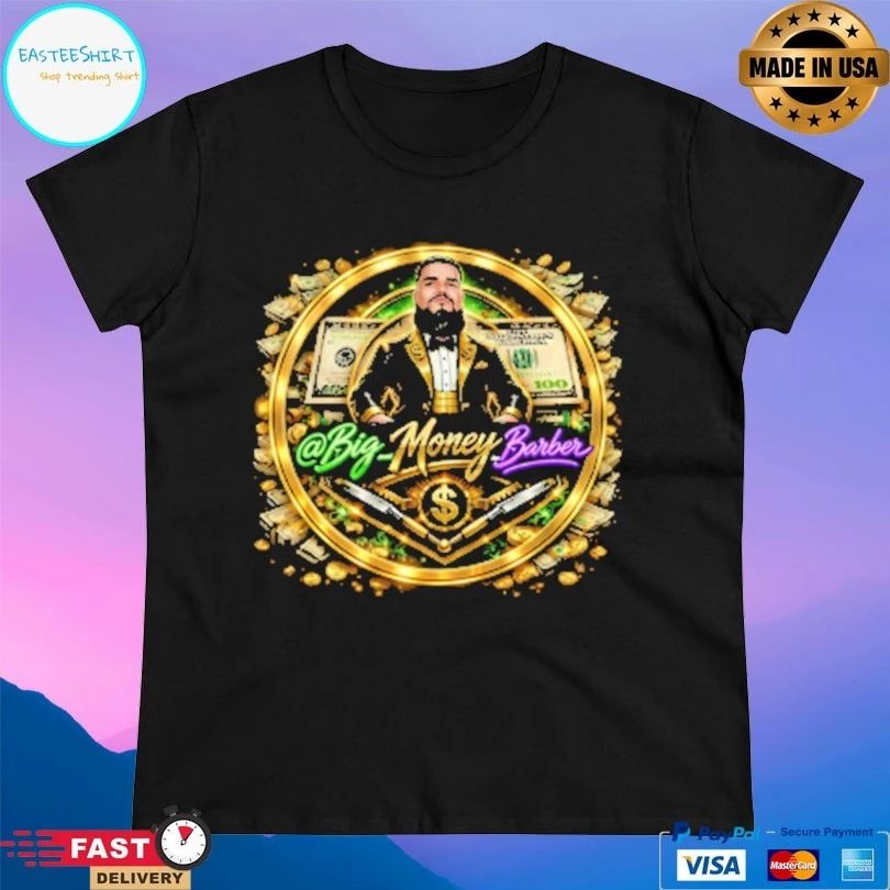 Big Money Barbershop New Money Logo T-shirts