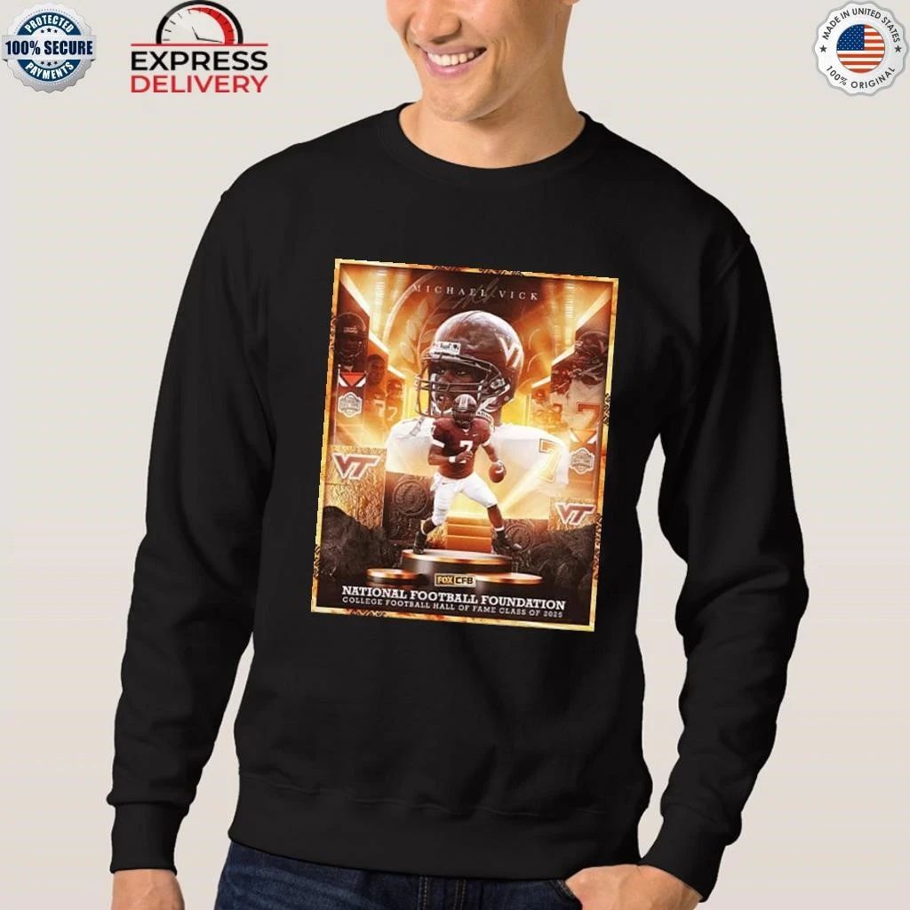 Michael Vick Being Inducted Into The 2025 College Football Hall Of Fame Shirt