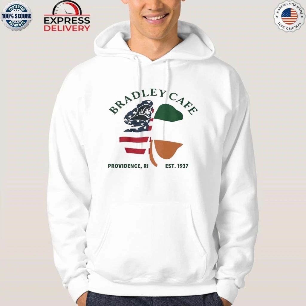 Bradley Cafe Providence Ri Est 1937 Shamrock Usa Ireland Flag Shirt