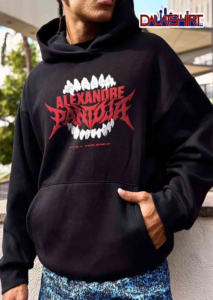 Full Violence Alexandre Pantoja Monster Jaws Sharp Teeth Distressed shirt